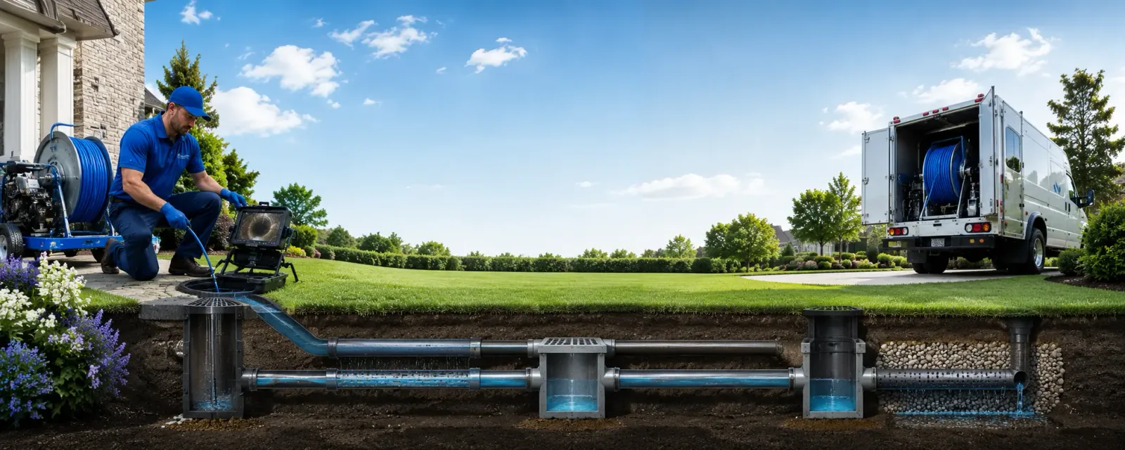 Outdoor drain cleaning information for Houghton, MI